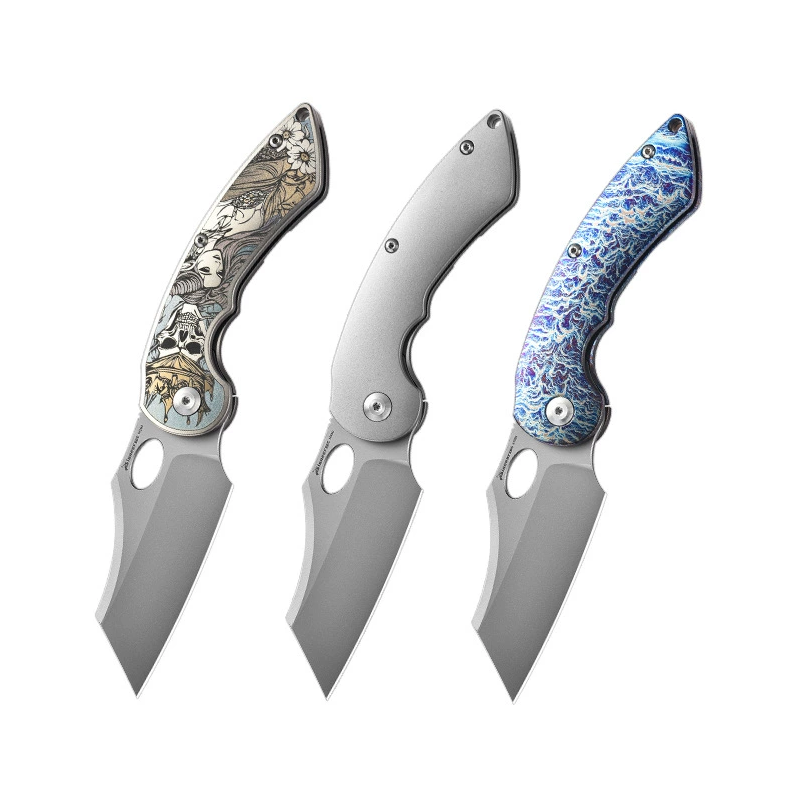 Outdoor EDC Pocket Knife - M390 Steel, Titanium Handle - Pocket Utility Tool - Style 7323 Outdoor EDC Pocket Knife - M390 Steel, Titanium Handle - Pocket Utility Tool - Style 7323