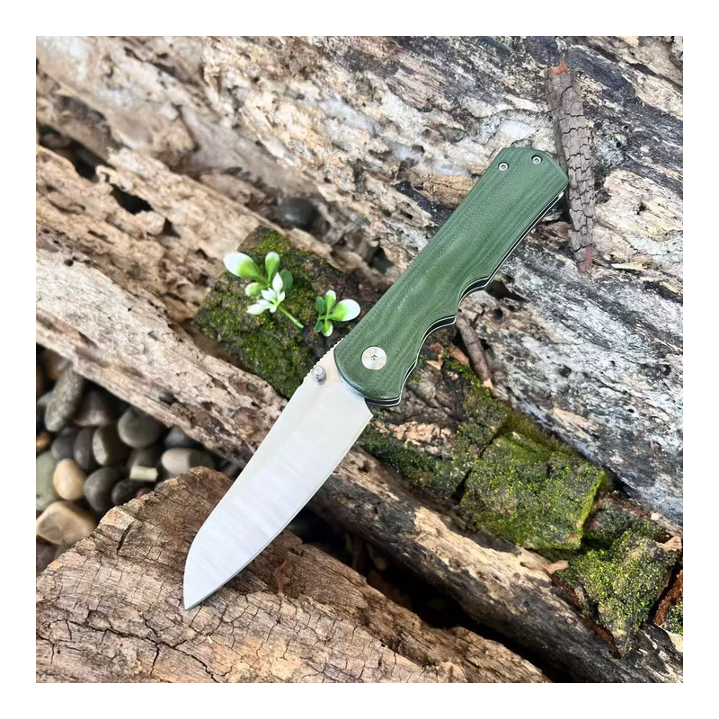 EDC Outdoor Folding Pocket Knife - Green Handle Trail Utility Tool - Style 6285 EDC Outdoor Folding Pocket Knife - Green Handle Trail Utility Tool - Style 6285