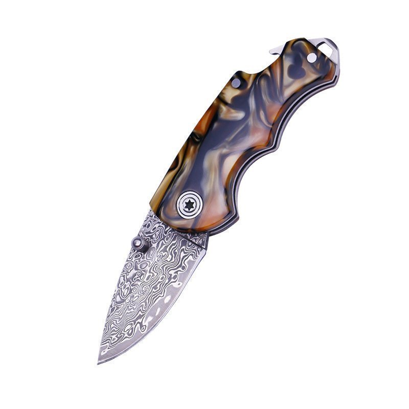 Damascus Folding Pocket Knife Damascus Folding Pocket Knife