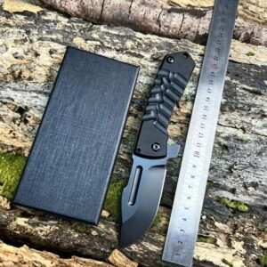 Black Outdoor EDC Folding Knife