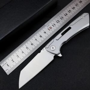 Silver Outdoor EDC Folding Knife