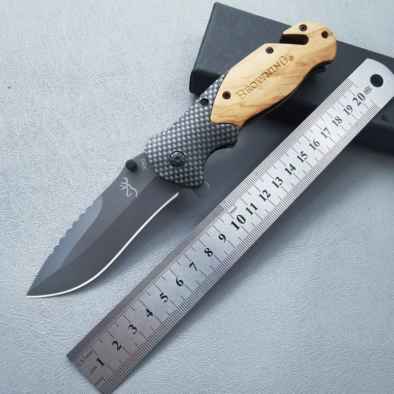 Tan Handle Outdoor EDC Folding Knife Tan Handle Outdoor EDC Folding Knife