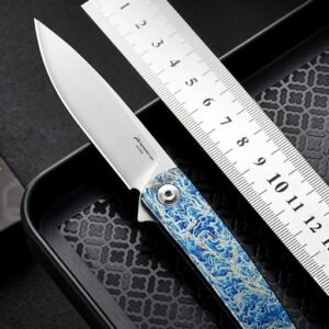 Blue Handle Outdoor EDC Folding Knife