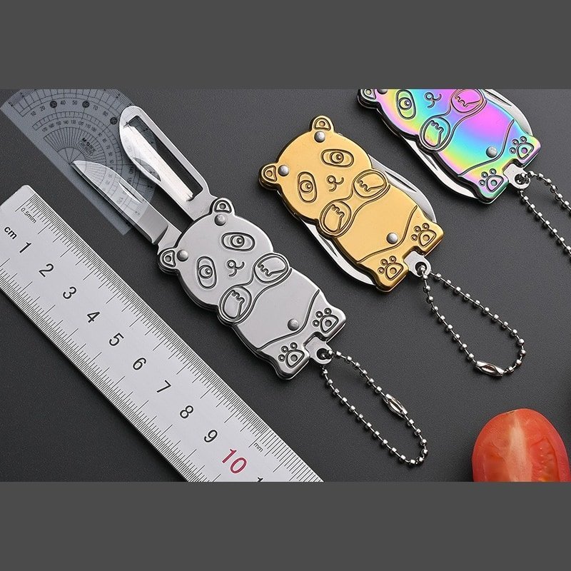 Panda Keychain Outdoor Utility Knife Set Panda Keychain Outdoor Utility Knife Set