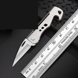 Stainless Carabiner Outdoor Utility Folding Knife