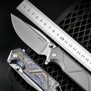 Engraved Handle Outdoor EDC Folding Knife