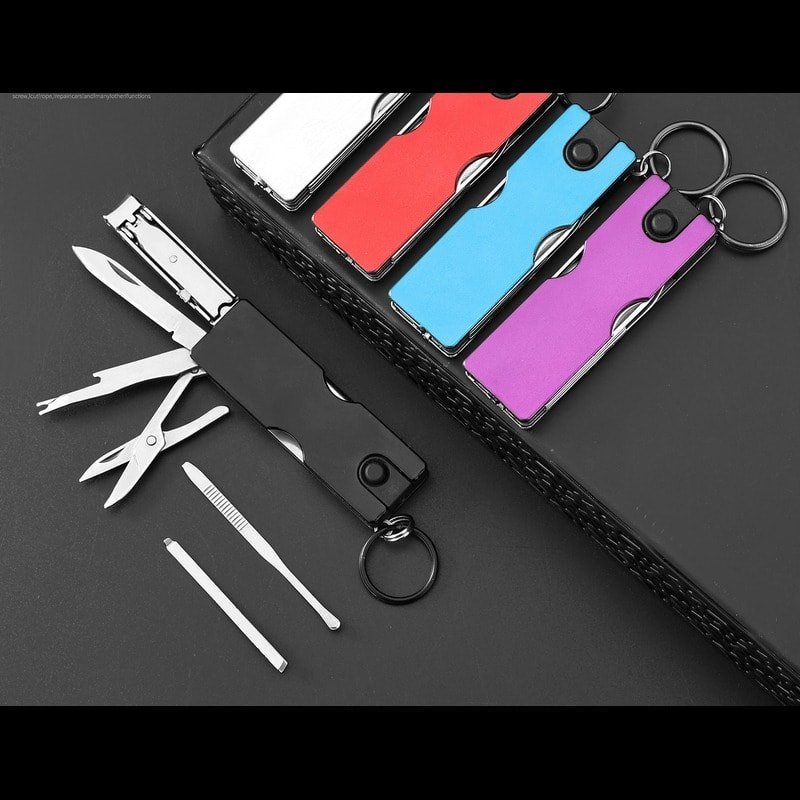 Colour Keyring Outdoor Utility Multi-Tool Knife Set Colour Keyring Outdoor Utility Multi-Tool Knife Set