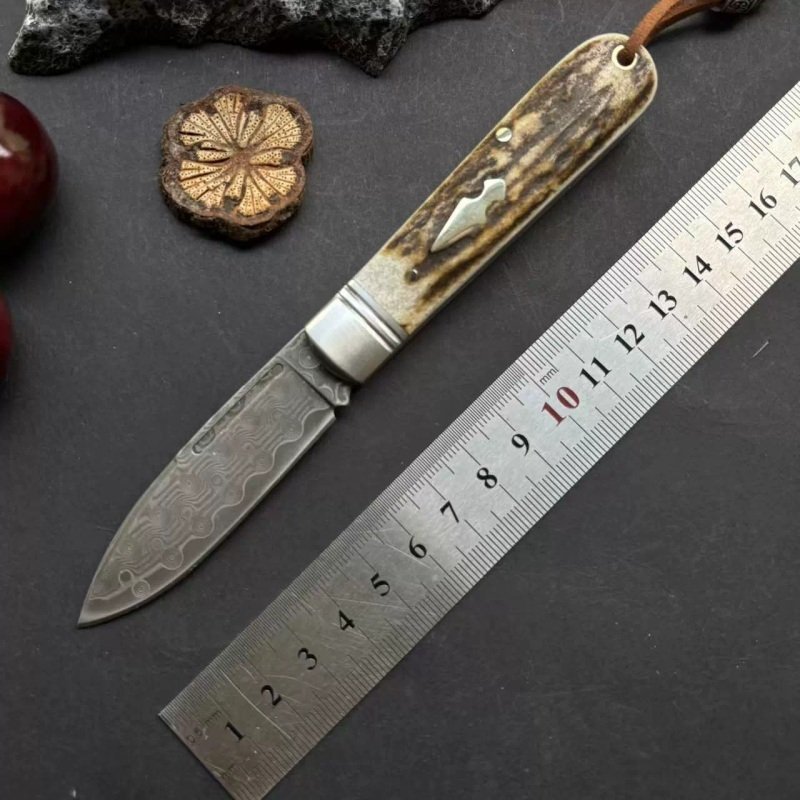 Stag Handle Outdoor Folding Knife Stag Handle Outdoor Folding Knife