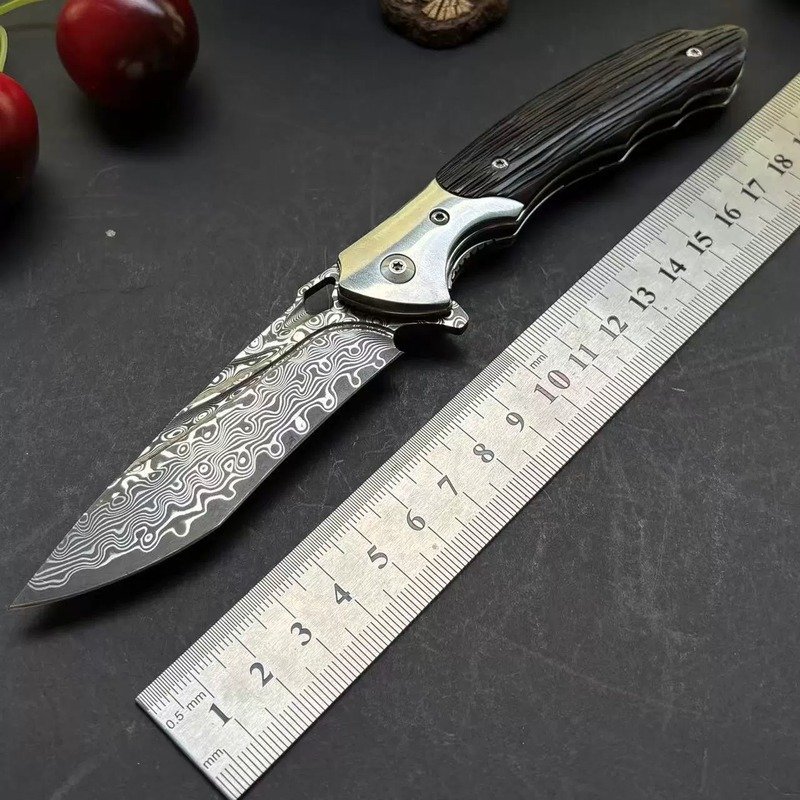 Black Wood Handle Outdoor Folding Knife Black Wood Handle Outdoor Folding Knife