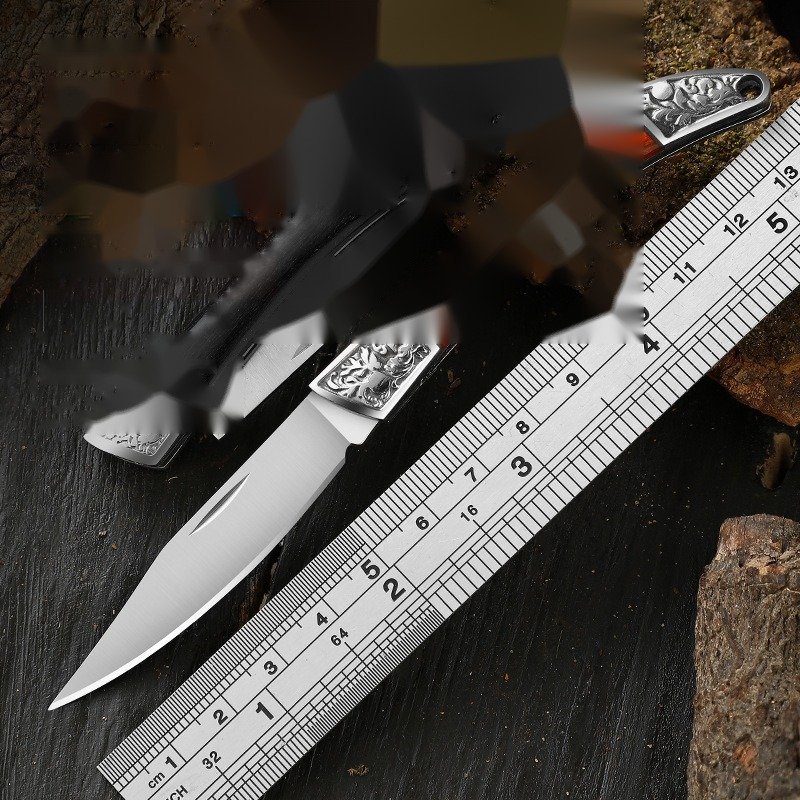 Wood Trim Outdoor Folding Knife Pair Wood Trim Outdoor Folding Knife Pair