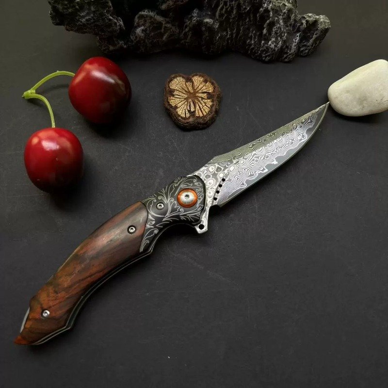 Wood Handle Outdoor Folding Knife Wood Handle Outdoor Folding Knife