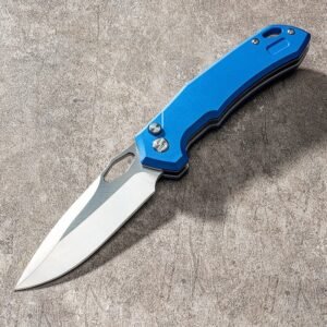 Blue Aluminium Outdoor Folding Knife