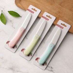 Pastel Handle Outdoor Utility Folding Knife Set