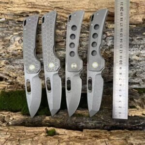 Silver Outdoor EDC Folding Knife Set