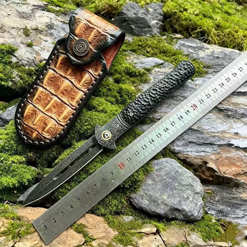 Pattern Handle Outdoor EDC Folding Knife Pattern Handle Outdoor EDC Folding Knife