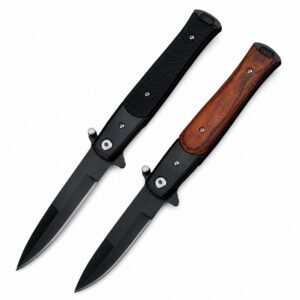 Outdoor Folding Stiletto Knife – Swordfish Blade Survival Design
