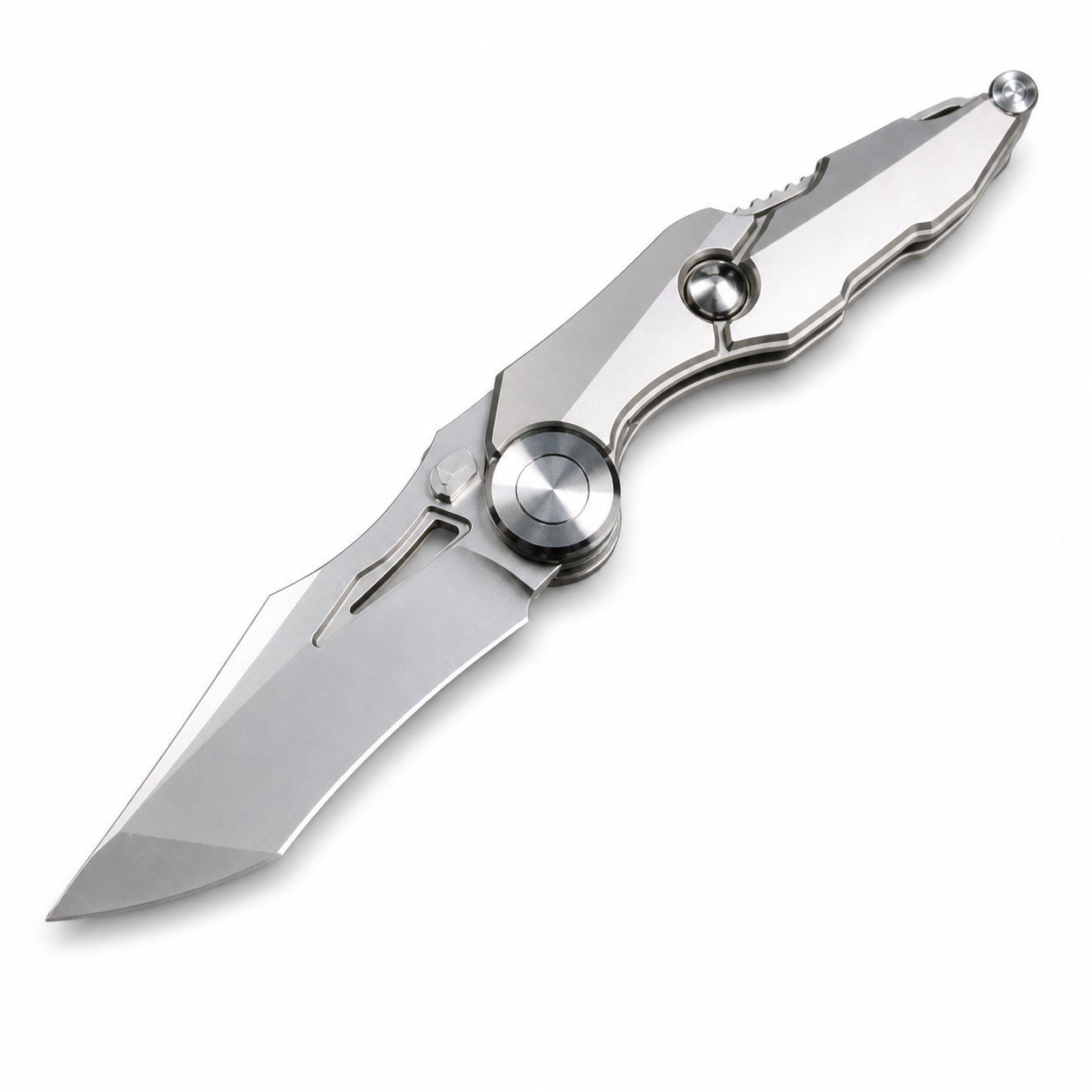 48962-main-white-clean-1.jpg Future Mecha M390 Pearlescent Blade With Titanium Alloy Handle SF Express