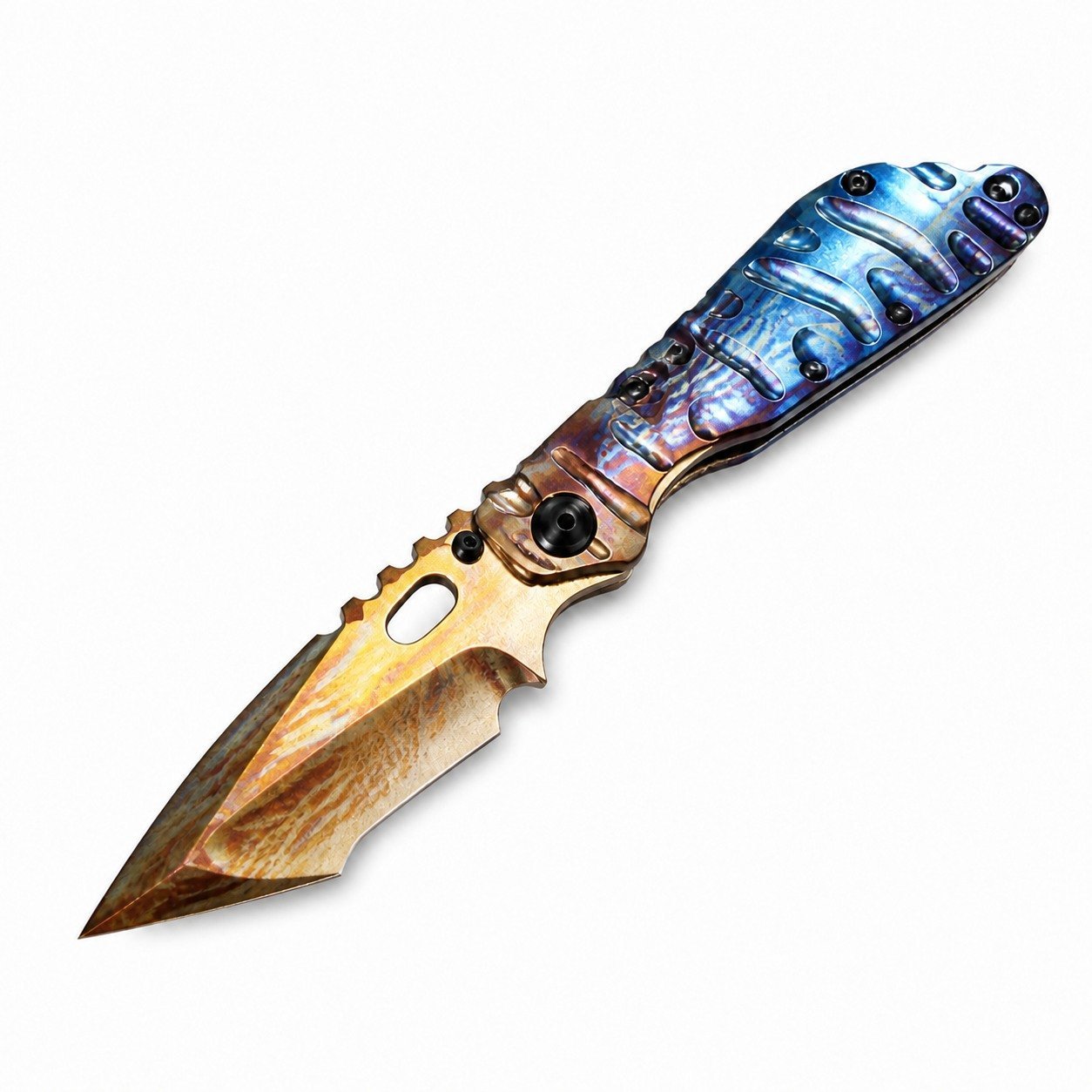 49324-main-white-clean.jpg Pioneer SNG Jinleiren M390 Titanium Alloy Handle SF Express Folding Knife