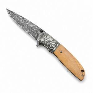 CM77 Quick Opening Discount Damascus Folding Knife