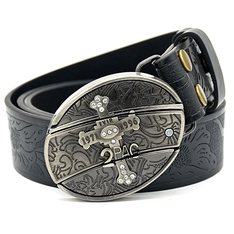 ac18a532bc71cb6213378cce3615552.png Belt Buckle Knife-Small Cross Knife Buckle Embossed Black